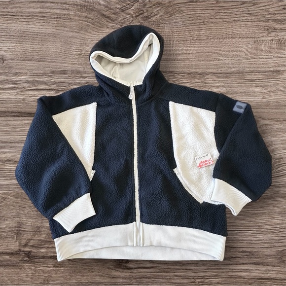 NWT Free People Hit The Slopes Hoodie in Black Combo - Picture 7 of 8